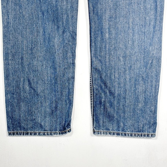 Levi's 505 Men's Jeans Size 42x30 Straight Fit Blue Denim‎ Pants - Picture 6 of 11